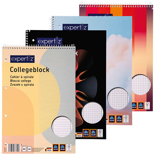 Groupe 1, Assortiment de cahiers à spirale, duo