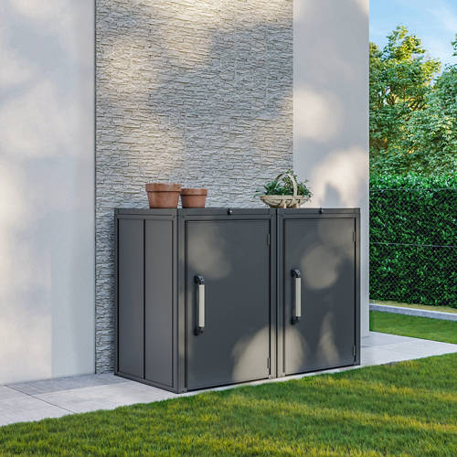 Lifestyle 3, Mülltonnenbox aus Stahl