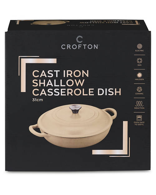 Front shot 2, Cast Iron Casserole Dish