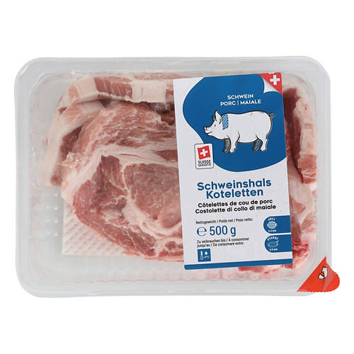 Vorderansicht 2, Schweinshalskoteletts