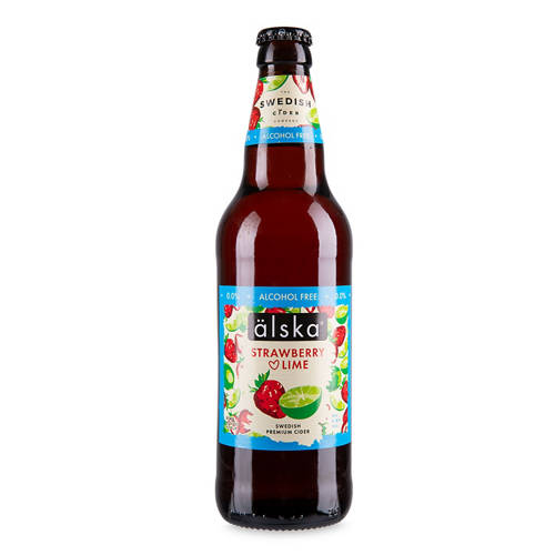 Strawberry & Lime 0% Alska Cider 500ml