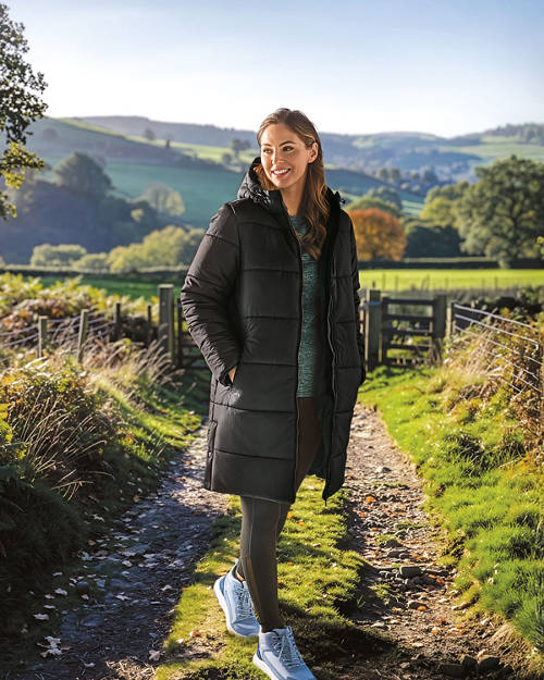 Lifestyle 1, Long Line Quilted Coat