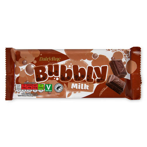 Milk Chocolate Bubbly Bars