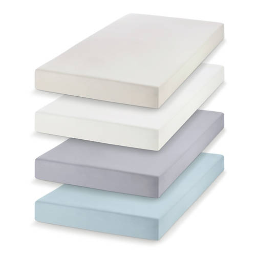Gruppe 1, Leinen-Feinjersey Spannleintuch, Off-white, 90-100 x 200 cm