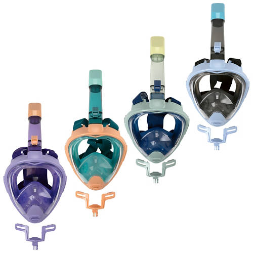 Gruppo 1, Maschera da snorkeling, blu/nero, L/XL