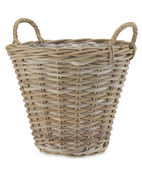 Front shot 2, Rattan Plant Pot