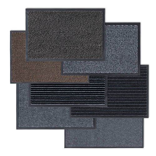 Groupe 1, Paillasson, gris, à rayures, 40 x 60 cm