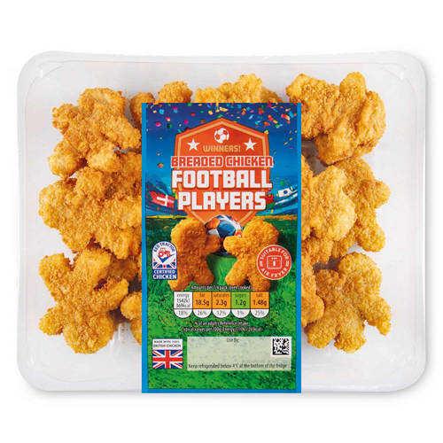 Breaded Chicken Football Players