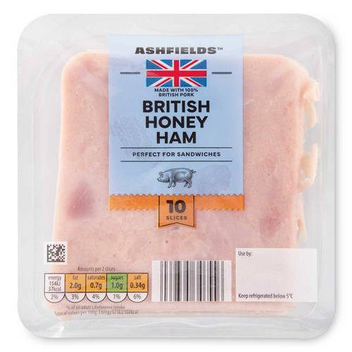 British Cooked Honey Ham 10 Slices