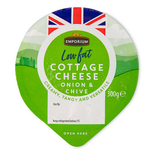 Low Fat Onion & Chive Cottage Cheese Product Image Front shot 01