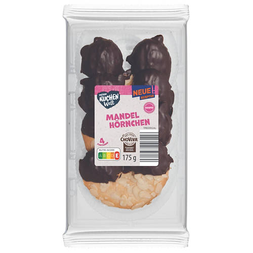 Vista frontale 1, Deliziosi dolcetti, cornetti alle mandorle