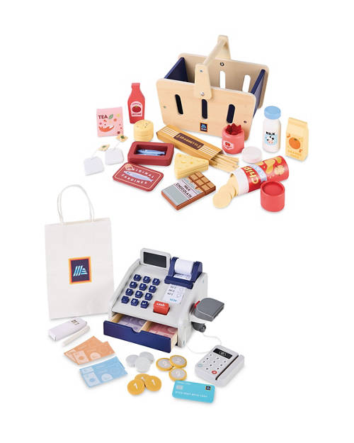 Group 1, Wooden Till/Shopping Basket