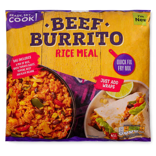 Beef Burrito Rice Meal