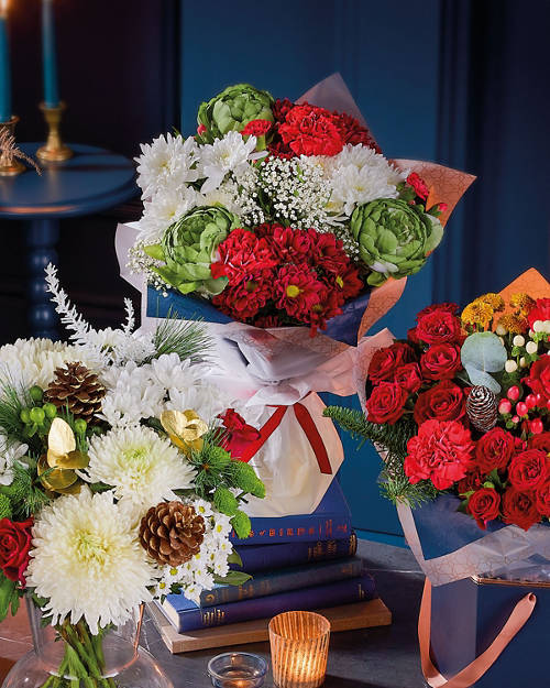 Front shot 1, Yuletide Joy Bouquet