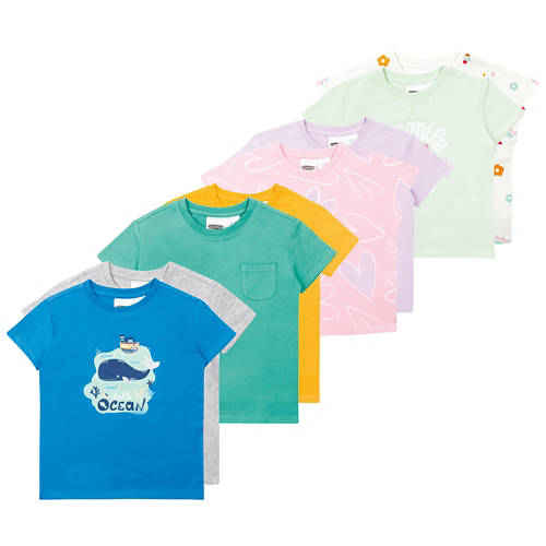 Groupe 1, T-shirts pour enfants, vert/blanc, 86/92