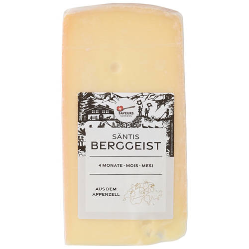 Vista frontale 1, Formaggio di montagna Säntis "Berggeist"