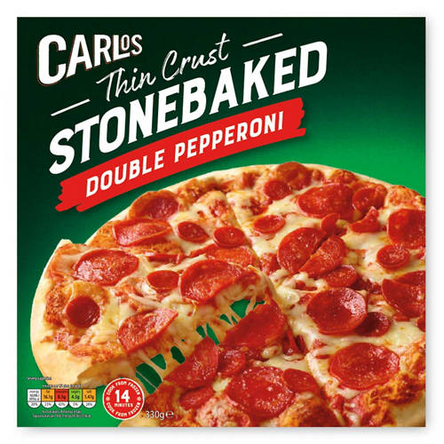 Carlos Stonebaked Pepperoni Pizza