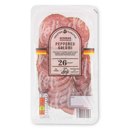 German Peppered Salami 26 Slices