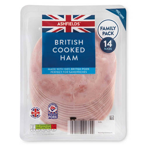 British Cooked Lean Ham 14 Slices