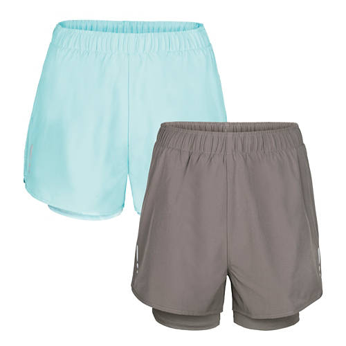 Gruppo 1, Pantaloncini da running da donna, grigio, M 40/42