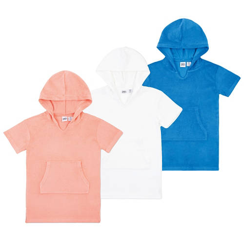 Gruppo 1, Poncho da bagno per bambini, rosa, 122/128