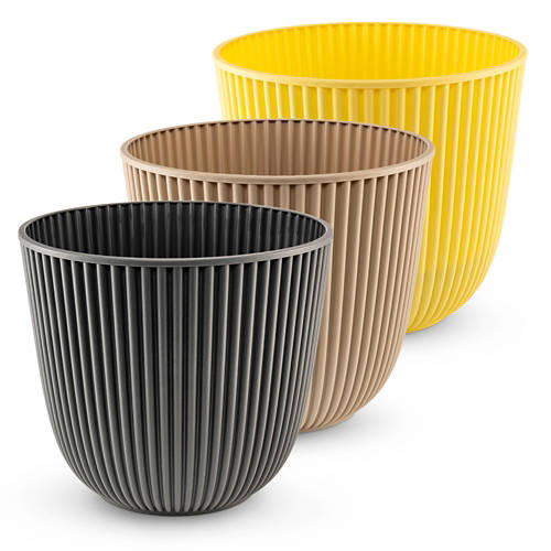 Gruppe 1, Kunststoffpflanztopf 28cm mit Bewässerungssystem, Anthrazit