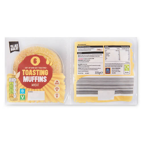 Wheat Toasting Muffin 6 Pack