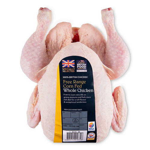 Free Range Corn Fed Whole Chicken