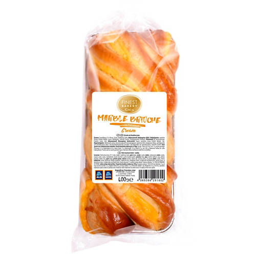 Vista frontale 1, Assortimento di brioche marmorizzate 400 g, vaniglia