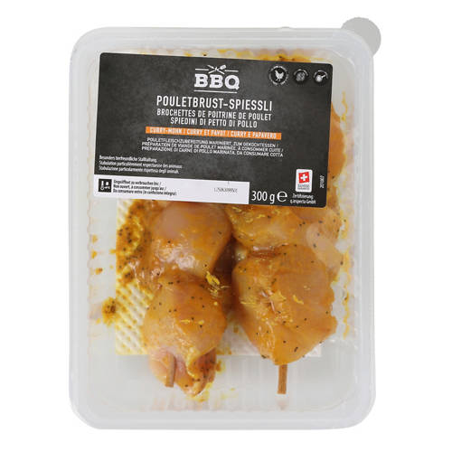 Vista frontale 2, Spiedini di petto di pollo