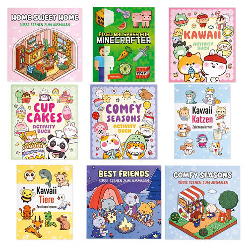 Gruppo 1, Libri divertenti da colorare e di attività