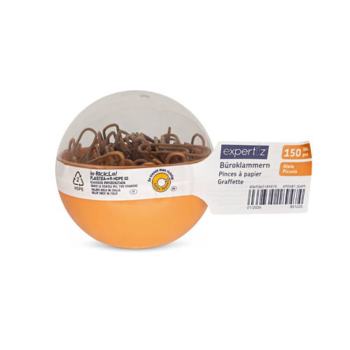 Vista frontale 1, Assortimento di accessori d'ufficio, PC piccolo, arancione