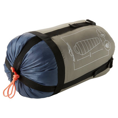 Leichter Schlafsack, Deckenschlafsack links, Grau