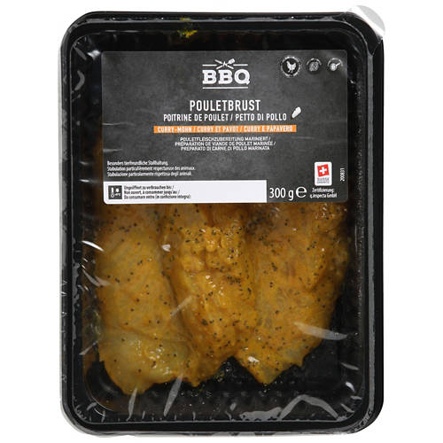 Vista frontale 2, Petto di pollo, curry e semi di papavero