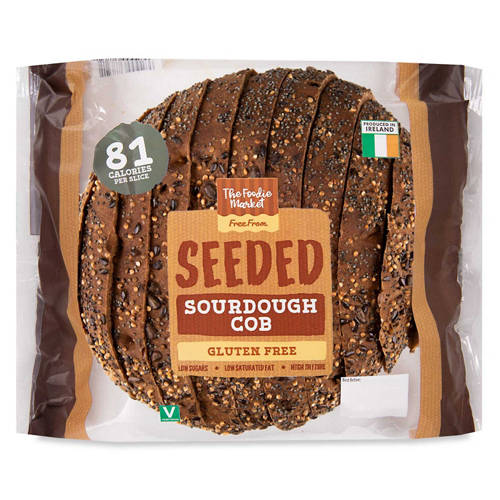 Gluten Free Seeded Sourdough Sliced Cob