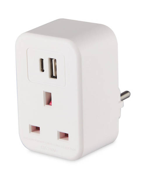 EU Travel Adapter Product Image Front shot 01