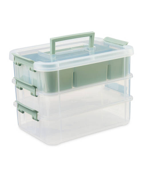 Front shot 2, Stackable Storage Box with Handle