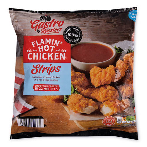 Flamin Hot Coated Chicken Strips