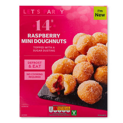 Raspberry Mini Doughnuts