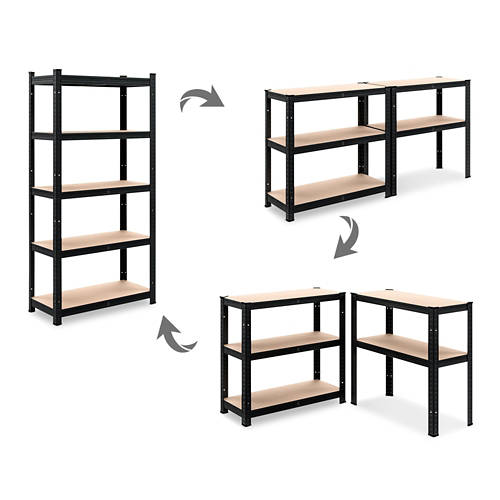Details 5, Schwerlastregal Schwarz Premium MZL6