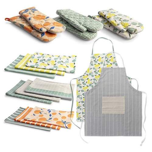 Groupe 1, Linge de cuisine d'été, citron, manique