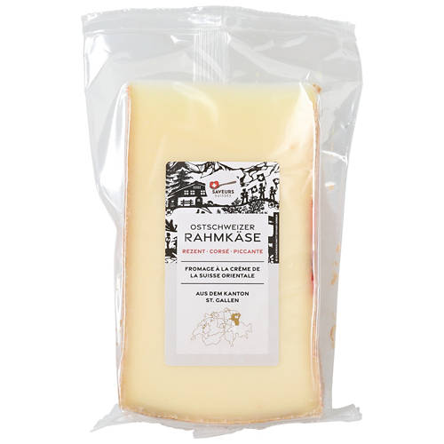 Vue de face 1, Fromage à la crème de Suisse orientale, corsé