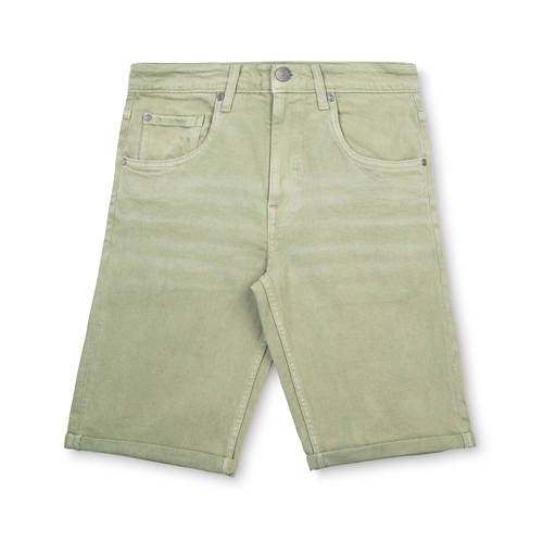 Vista frontale 1, Pantaloncini di jeans colorati da uomo, blu, 50