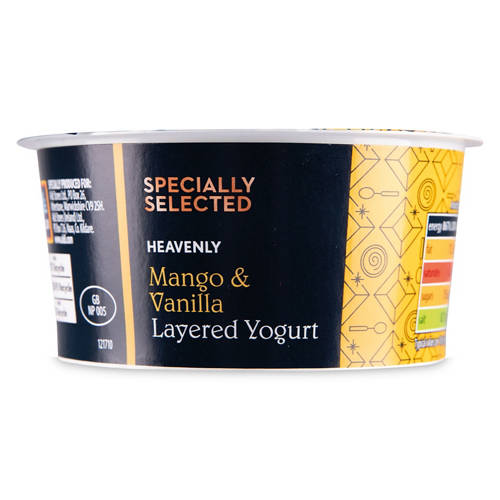 Mango & Vanilla layered Yogurt