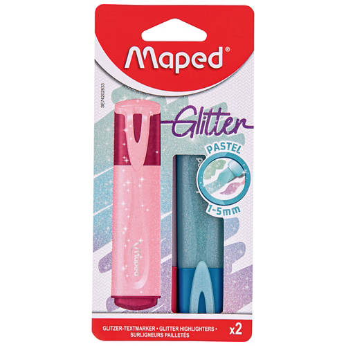 Vorderansicht 1, Malsortiment, Textmarker, Pastell