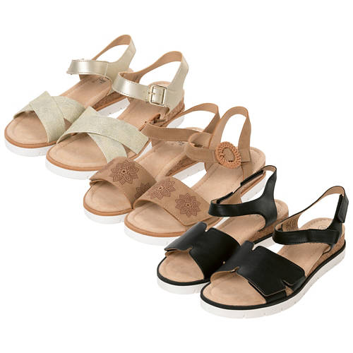 Gruppe 1, Damen-Sandalen Modisch, Schwarz, Gr. 37