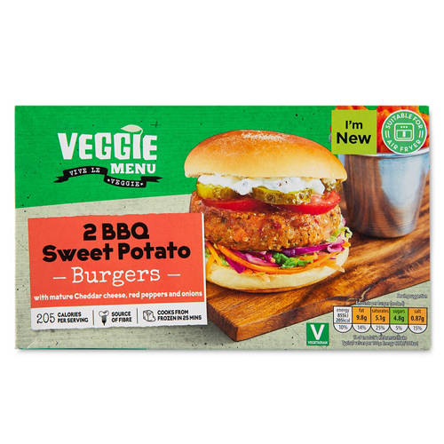 BBQ Sweet Potato Burgers 2 Pack