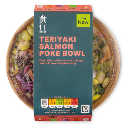 Teriyaki Salmon Poke Bowl