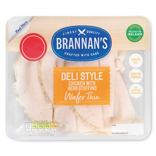 Wafer Thin Deli Style Chicken with Herb Stuffing