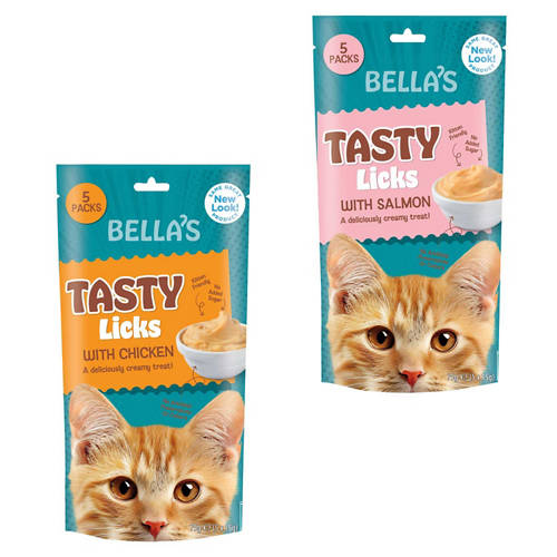 Group 1, Tasty Licks Cat Food With Chicken 5 pack